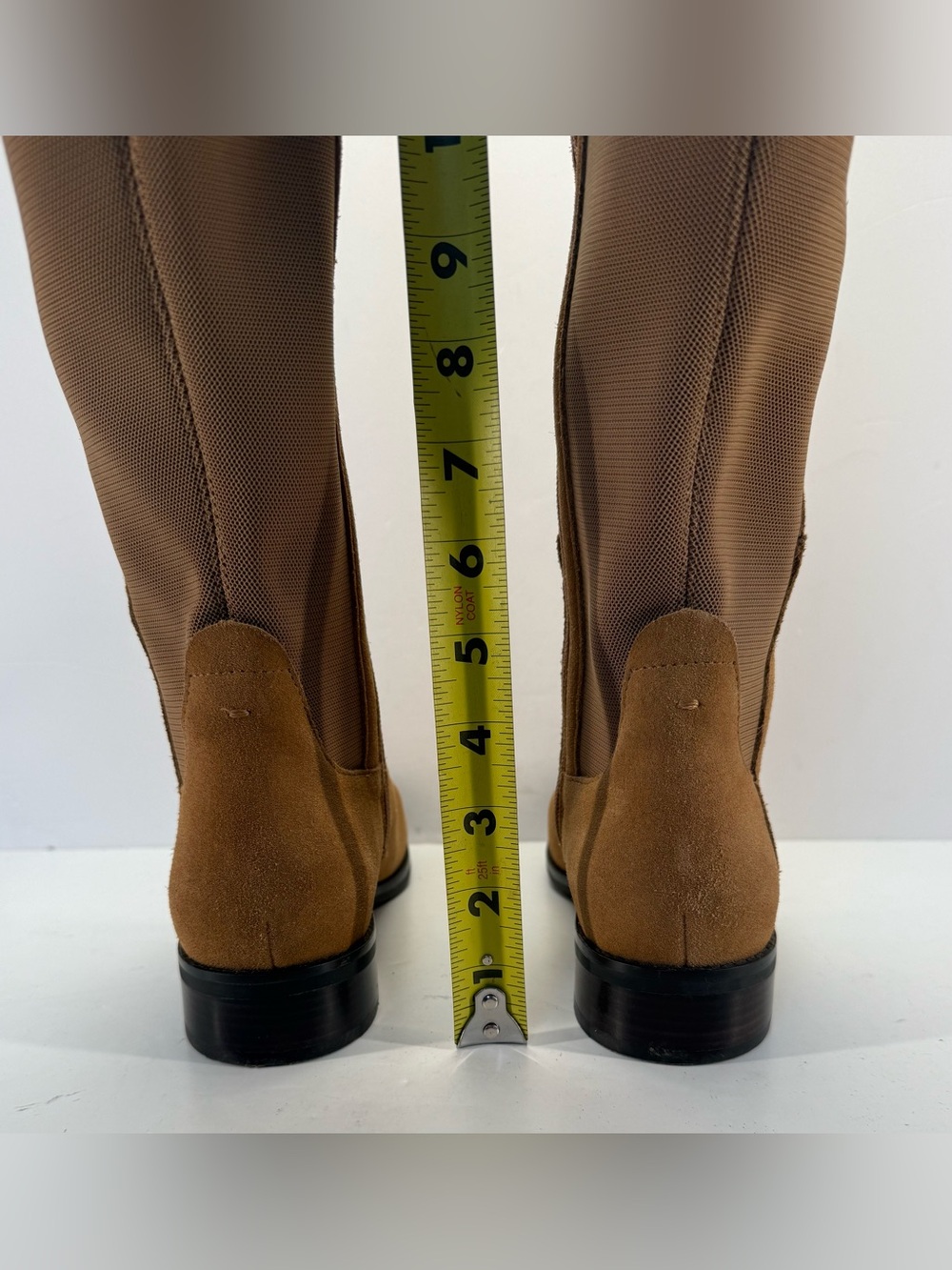 Cole Haan Isabelle Tall Suede Over-the-Knee Boots in Chestnut size 7 - Picture 7 of 12